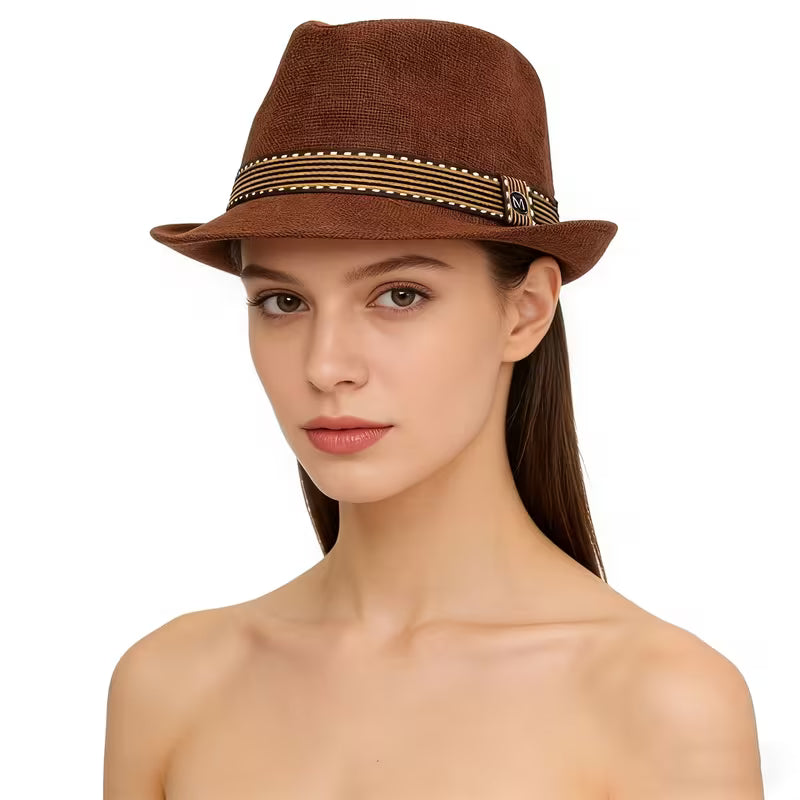 Vintage Top Hats/Stylish Jazz Hats/British-Style Felt Hats/Perfect for Everyday Outfits/Parties/The Beach/Travel/Outings/Sports